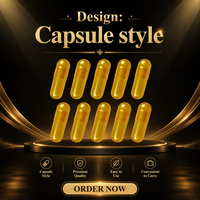 Taille 00 #   0 #   Capsules de gélatine vides couleur or perle, capsules de gélatine halal