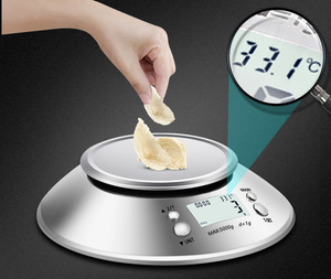 Balance de cuisine électronique en acier inoxydable en gros, avec bol, 5 kg/1 g, double pile, pour la pâtisserie, CX-318, numérique de poche - Product Image 2