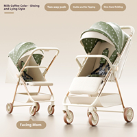 Poussette bébé ultra-légère, compacte et pliable avec cadre en acier inoxydable, auvent UV 4 étapes, capacité de charge de 20 kg pour les enfants de 0 à 3 ans