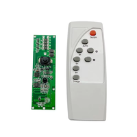 Avec télécommande 3.2V3.7V contrôle de la lumière + radar détection du corps humain lampe solaire circuit imprimé solaire LED carte pilote