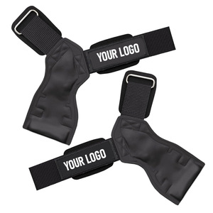 Best Training Accessory Weightlifting Gloves Heavy Duty Straps Alternative <strong>Weight</strong> <strong>Lifting</strong> <strong>Grips</strong> with Neoprene Padded Wrist Wraps - Product Image 1