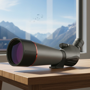 새로운 고출력 FMC BAK7 전술용 다중 코팅 방수 HD 20-60x80mm 줌 각도 조절 망원경 조류 관찰용 스포팅 스코프 - Product Image 1