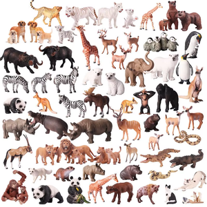 Simulación Animal <span class=keywords><strong>3D</strong></span> modelo salvaje sólido plástico jirafa elefante rinoceronte oso marrón Tigre León leopardo caballo juguete artesanía personalizada - Product Image 6