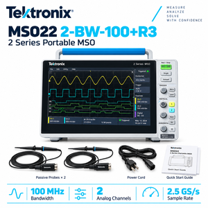Osciloscopio de Señales Mixtas Portátil Tektronix MSO22 2-BW-100+R3, 100MHz, 2 Canales, 2.5GS/s, 10M de Longitud de Registro - Product Image 6