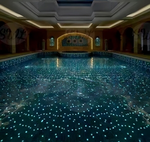 Mosaico di ceramica mosaico di Design luminoso della piscina utilizzato nella parete del paesaggio della piscina della piastrella della piscina del Club dell'hotel - Product Image 3