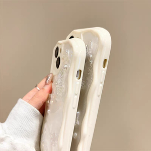 Coque de téléphone portable en silicone de luxe pour femmes, style coréen, avec paillettes époxy papillon perlé, pour iPhone 16 Pro Max, 14, 15, 13, 12, 11, Xsmax - Product Image 4