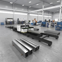 Mesin Pemotong Laser Serat Tiga Dimensi Lima Sumbu Hongniu Berdaya Tinggi Format Besar 80m/menit