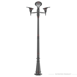 Ngoài trời không thấm nước <span class=keywords><strong>LED</strong></span> năng lượng mặt trời đèn sân vườn cảm biến ánh sáng cơ thể nhôm ấm trắng <span class=keywords><strong>LED</strong></span> màu 3000K 5000K CCT IP65 pin không thấm nước - Product Image 1