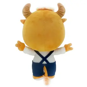 Dixin-juguete de peluche personalizado, vaca de peluche con pequeño pedido mínimo, 2022