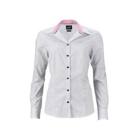 Classic Ladies' Shirt Minimal All-Over Print Trendy 'Dots' Design XL Loose Women's Tops Silk Chiffon Linen Knitted Lace