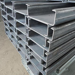 Acier de section C de qualité supérieure, haute résistance, 100x50x20x2.5mm, ASTM A36 1008 1010 1015, pour les structures de bâtiments - Product Image 2