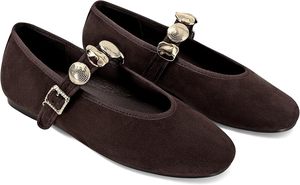 <span class=keywords><strong>Ballerine</strong></span> con <span class=keywords><strong>Borchie</strong></span> per Donne, Scarpe Mary Jane con <span class=keywords><strong>Punta</strong></span> Tonda, Cinturino con Fibbia, Eleganti e Comode Scarpe da Ballerina Casual - Product Image 6