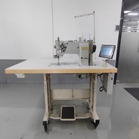 Machine à agrafer industrielle à double aiguille, à plateau plat, robuste, programmable, à engrenages, à roulements, informatisée, haute précision, avec lubrification automatique