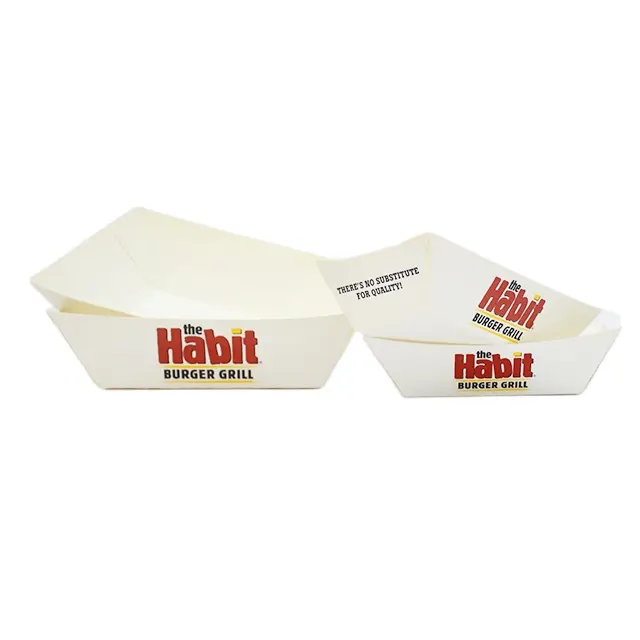 صندوق أبيض للبيع مرة واحدة من المصنع مباشرة في فيتنام يمكن تخصيص الشعار صندوق تعبئة الوجبات الخفيفة الدجاج المقلي التجاري