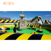 Pista de Obstáculos Inflable Wipeout, Juego Inflable Meltdown, Máquina de Obstáculos Giratorios, Juegos Inflables