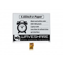 Écran E-Paper E-Ink brut de 5,83 pouces, 648x480, noir/blanc, SPI, sans carte de circuit imprimé - Product Image 6