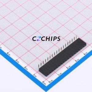 XDM254-1-18-W-8.5-G0 Pin Socket Bent Lead Through Hole,P=2.54mm Connector 1x18P 2.54mm Square Hole Right Angle Insert - Product Image 1