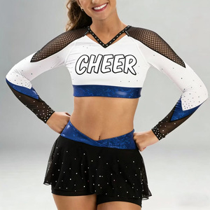 OEM high quality cheer dance competition Cheer Practice Wear Free Customized Your Own logo Cheerleading Uniform <b>Set</b> - Product Image 1