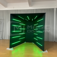 Cabine Photo Portable Personnalisée à Montage Rapide, Style Vogue, pour Salons Professionnels et Expositions, avec Éclairage LED pour Événements et Fêtes