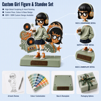 Support en acrylique personnalisé pour figurines de films et séries TV, Diorama, Usine OEM ODM, Boîte mystère, Jouet artistique, Cadeau de collection, Ensemble de décoration de bureau