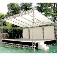 Estructura de Iluminación para Eventos al Aire Libre de Aleación de Aluminio, Enfoque en Seguridad, Color Plateado, Diseño Modular y Alta Capacidad de Carga para Conciertos