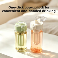 Nouvelle Bouteille d'Eau Portable Unisexe Iinmei 2026 avec Filtre Intégré et Poignée, Anti-Fuite, pour Boissons Froides, en Boîte Couleur