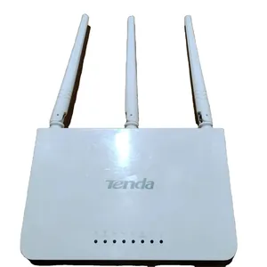 Power Factory Tenda Router 2,4 GHz 5dBi Wifi Router 3 Antennen WLAN 300 MBit/s Englische Software Gebraucht Router Tenda F3