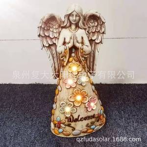 ไฟสวนโซลาร์แองเจิล 25 ซม. LED ตกแต่งภายนอกอาคาร กันน้ำ ตั้งพื้นได้ - Product Image 2