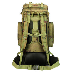 Sac à dos tactique unisexe camouflage 75L, style vintage, grande capacité, sac à dos à fermeture éclair, camping en plein air, alpinisme, chasse - Product Image 2