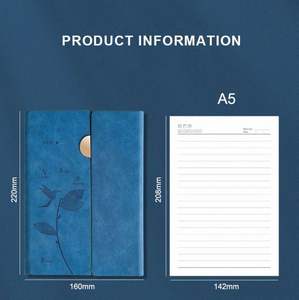 High Quality <b>A5</b> Size Office <b>Notepad</b> Top Grade Hardcover Meeting Notebook with Pen Holder - Product Image 3