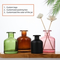 Bouteille de diffuseur de couleur 50ml 100ml 150ml 200ml Bouteille de diffuseur de roseau de diffuseur en verre