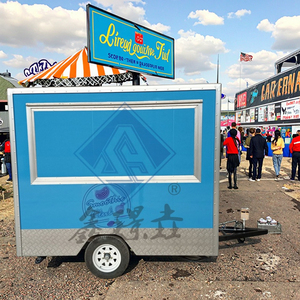 Camion de restauration mobile 250 cm² personnalisé avec cuisine complète, idéal pour la vente de glaces et hot-dogs, prix attractif, direct usine. - Product Image 1