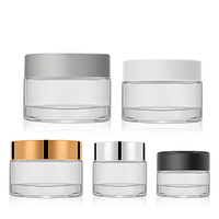 Conteneurs cosmétiques vides de luxe, pot en plastique, 10 pièces, 1oz, 2oz, 4oz, 8oz, poudre acrylique, emballage biodégradable, avec couvercle doré