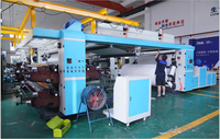 Machine d'impression flexographique CI à quatre couleurs pour tissu non tissé de 2100 mm, machine d'impression flexographique à quatre couleurs pour sacs non tissés, haute vitesse