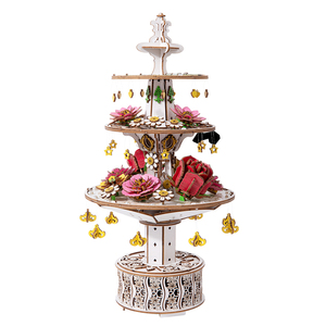 Fontaine musicale en bois personnalisable de qualité supérieure avec des mélodies apaisantes, ornement décoratif, OEM/ODM disponible pour les enfants - Product Image 6