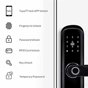 Cerradura Inteligente para Puerta con Huella Dactilar y Contraseña, Biométrica, con App Tuya, Teclado y Pantalla Táctil - Product Image 3