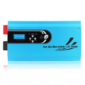 Pure Sine Wave Power Inverter dc 12v 24v 48v ac 220v 1000w 2000w 3000w 5000w 6000w Inverter Charger with Auto Transfer Switch