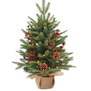 <span class=keywords><strong>Mini</strong></span> <span class=keywords><strong>sapin</strong></span> de Noël <span class=keywords><strong>en</strong></span> <span class=keywords><strong>sapin</strong></span> de pin de 2 pieds avec 50 lumières LED, 80 aiguilles, <span class=keywords><strong>sapin</strong></span> de table de 24 pouces, décoration de Noël pour chambre à coucher, cheminée, manteau de cheminée - Product Image 4