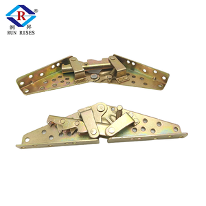C07 Durable Zinc Acabado Hierro Sofá Cama Conversión Bisagra Resorte de <span class=keywords><strong>torsión</strong></span> Captura DE SEGURIDAD Montaje fijo para almacenamiento de sofá a cama - Product Image 3
