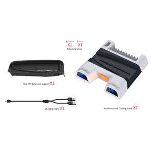 PS5 Slim Cooling Dock With Disc <b>Holder</b> And <b>Controller</b> Charger TP5-3536B - Product Image 5