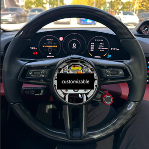 Volante de Fibra de Carbono para Porsche 718 911 991 992 GT2 GT3 GT4 Cayenne Macan Panamera, Plug and Play, OEM de Fábrica - Product Image 1