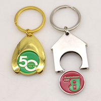 Cadeau promotionnel personnalisé votre marque Logo impression métal émail souple étanche supermarché panier puce chariot jeton pièce