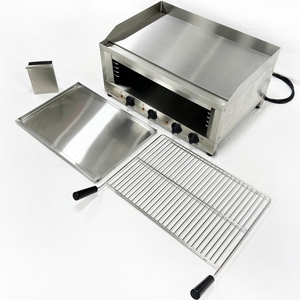 Attrezzatura Professionale per Cucina e Ristorante Libermann, <span class=keywords><strong>Piastra</strong></span> <span class=keywords><strong>Tostapane</strong></span>/Salamandra con 3 Zone di Riscaldamento (2+1) - Product Image 2