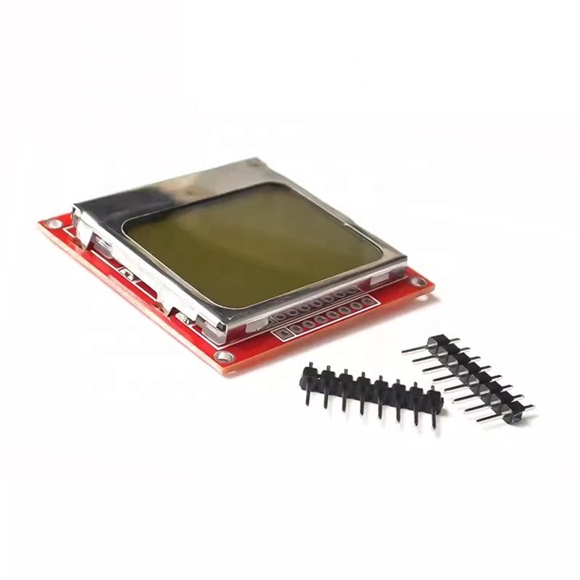 LCD5110 Module 5110 Monochrome LCD Display Module 48x84 Red Display Board LCD Module