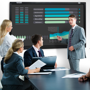 86 inch LED hiển thị ngón tay màn hình cảm ứng Trường giảng dạy tất cả trong một bảng thông minh tương tác bảng trắng Hiển thị màn hình cảm ứng - Product Image 4