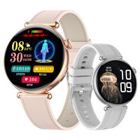 Hermoso Reloj Inteligente de Salud para Mujer ET491, Pantalla a Color AMOLED HD de 1.32'', Monitor de Frecuencia Cardíaca, Rastreador de Actividad Física, ECG con Función de Llamada
