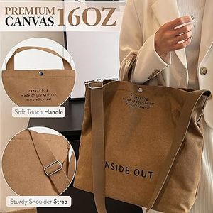 Dichos Chất lượng cao công suất lớn vai phụ nữ Phụ nữ bền công suất lớn Túi Xách Vải sling Túi cho làm việc mua sắm - Product Image 5