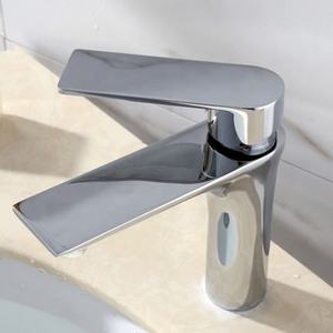 Robinet de lavabo thermostatique bon marché pour lavabo de salle de bain mitigeur en laiton monté sur le pont avec noyau de vanne en céramique pour hôtels - Product Image 2