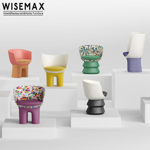 WISEMAX FURNITURE Sedia Lounge di Lusso dal Design Artistico e Moderno con Struttura <span class=keywords><strong>in</strong></span> <span class=keywords><strong>Legno</strong></span> e Rivestimento <span class=keywords><strong>in</strong></span> Tessuto <span class=keywords><strong>per</strong></span> <span class=keywords><strong>Soggiorno</strong></span>, Sala d'Attesa e Casa - Product Image 3