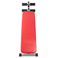Banc de musculation pliable et réglable pour intérieur, équipement de gym, banc de sit-up, banc plat, en PVC+Acier+PP, pour fitness à domicile